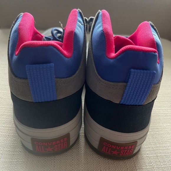 Converse All-Star Suede Street Boot Sneaker Men’s 9/Women’s 11 Mason/Obsidian - Picture 4 of 13